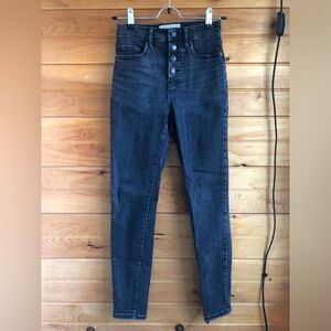 Everlane Authentic Stretch High-rise Skinny Jean w/ button fly, size 24 ankle